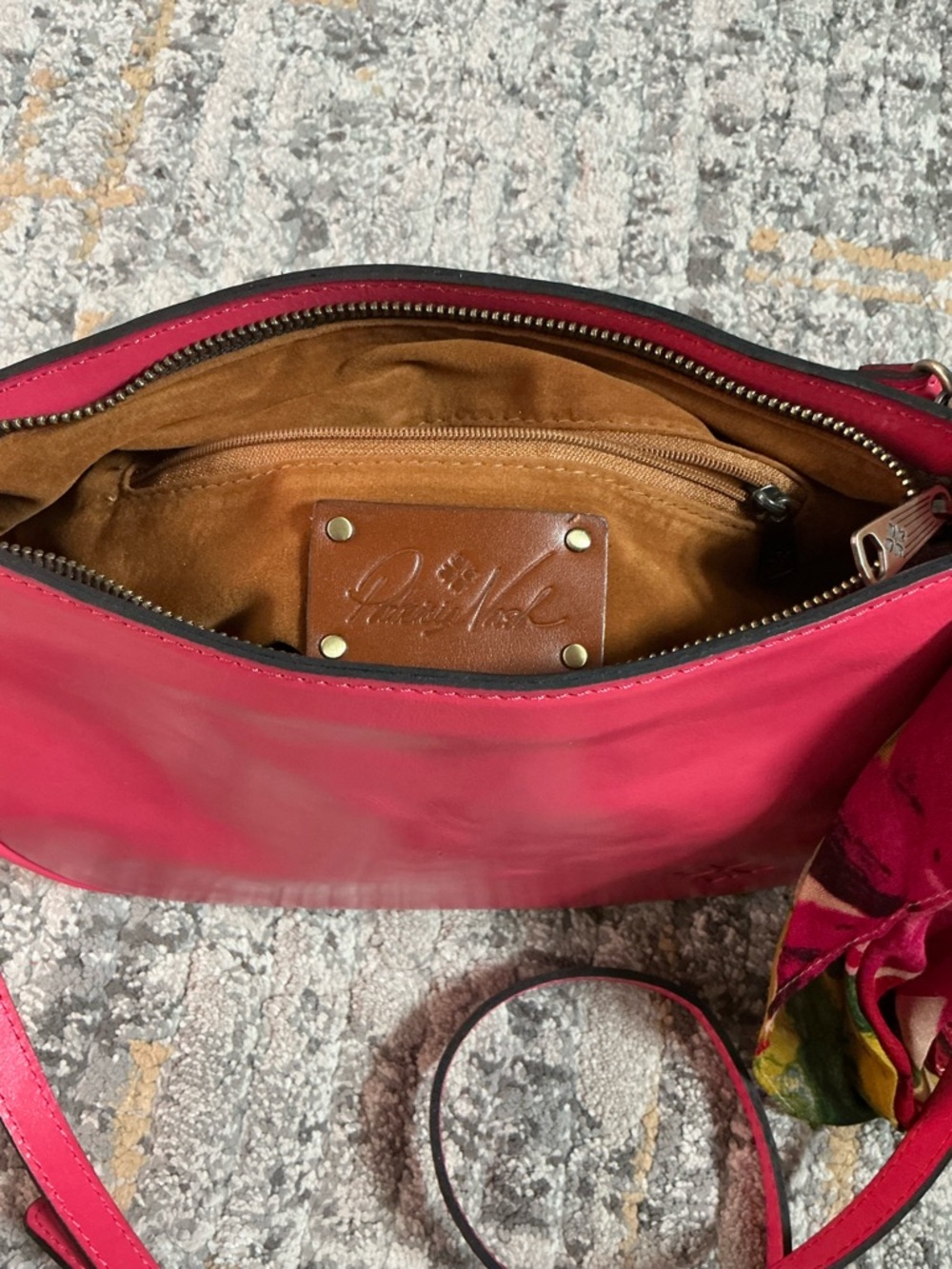 PATRICIA NASH IKARIA LEATHER SHOULDER BAG! EUC! - Picture 8 of 12